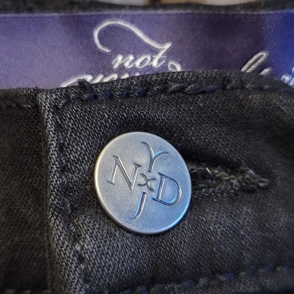 NYDJ Not Your Daughter's Jeans Black Gemstone Embellished Jeans - Picture 5 of 8